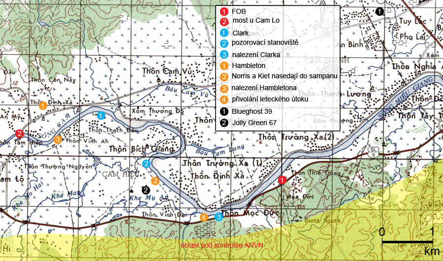 Bat 21, mapa